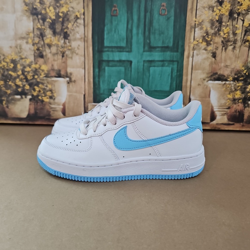Nike Air Force One Low University Blue White FV5948 -107 Kid Size 3.5 Y